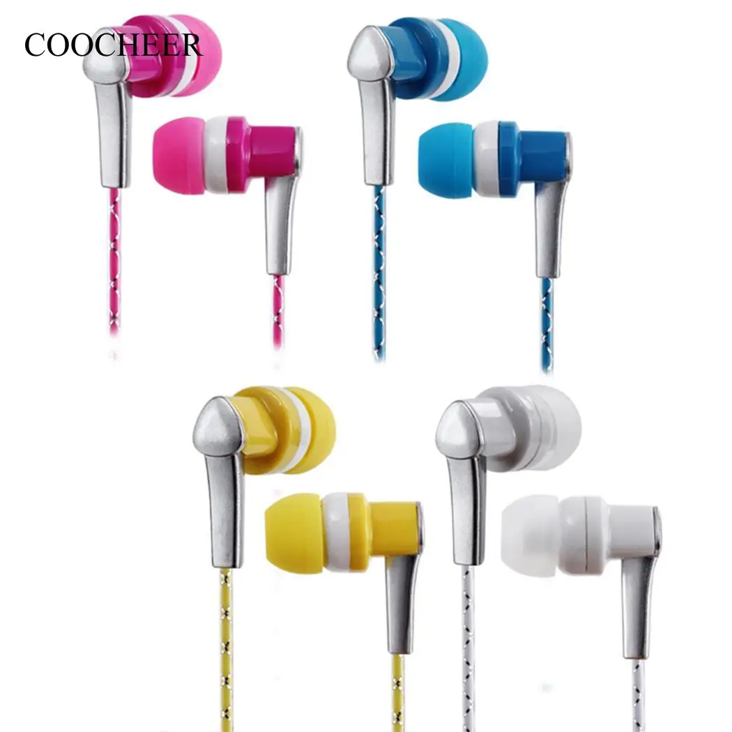 

3.5mm Earphone Wired Smart Phone Stereo In-Ear Mic With Music