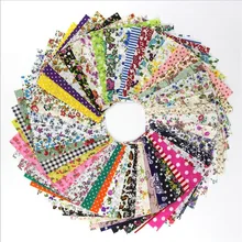 Случайные тонкие хлопчатобумажные ткани Лоскутные материалы для шитья скрапбукинга жировые кварталы ткани Стёганое одеяло узор рукоделие лоскуты 50 шт 10*10 см