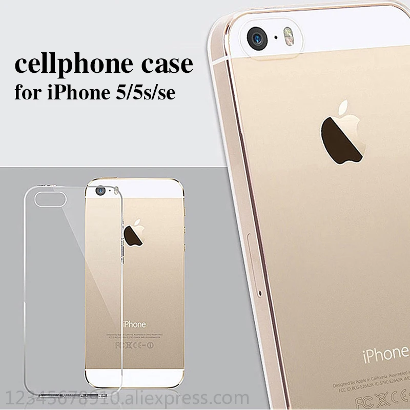 Tpu ل iphone 5s حالة على iphone 5s حقيبة لهاتف أي فون 5 6 7 8 زائد x xs حالة شفافة رقيقة و ضوء الهاتف المحمول scratchproof TPU