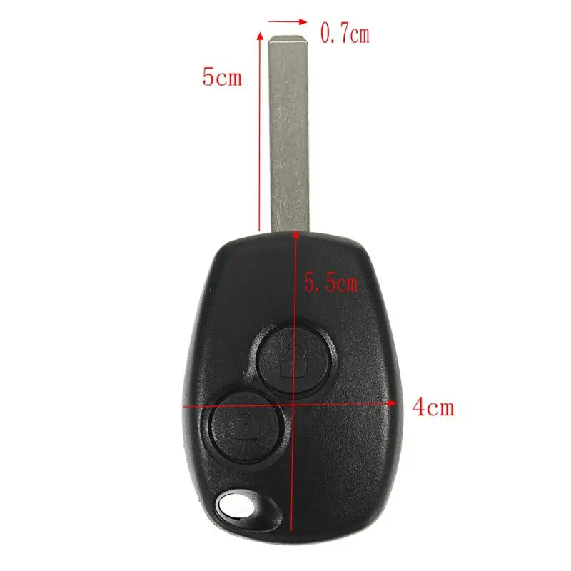2 кнопки дистанционный Управление брелок 433 МГц с PCF7947 чип для Renault Clio Kangoo мастер Modus Twingo
