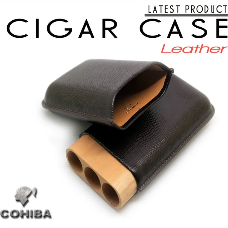Хьюмидор для сигар Cohiba для путешествий, сигара чехол трубы из кедрового дерева 3 трубка кубинская аксессуары для сигар HY5305L