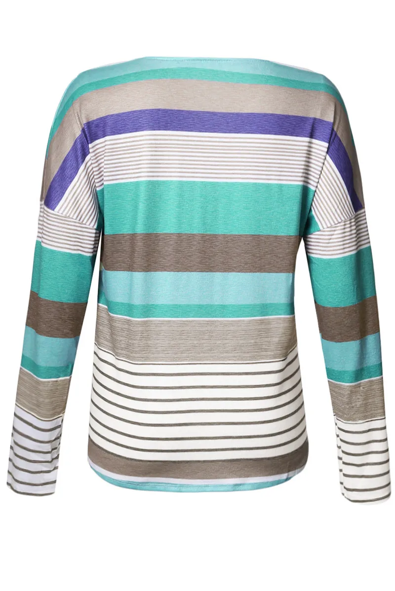 Brownish-Multi-Striped-Tie-Front-Long-Sleeve-Top-LC251551-17-2