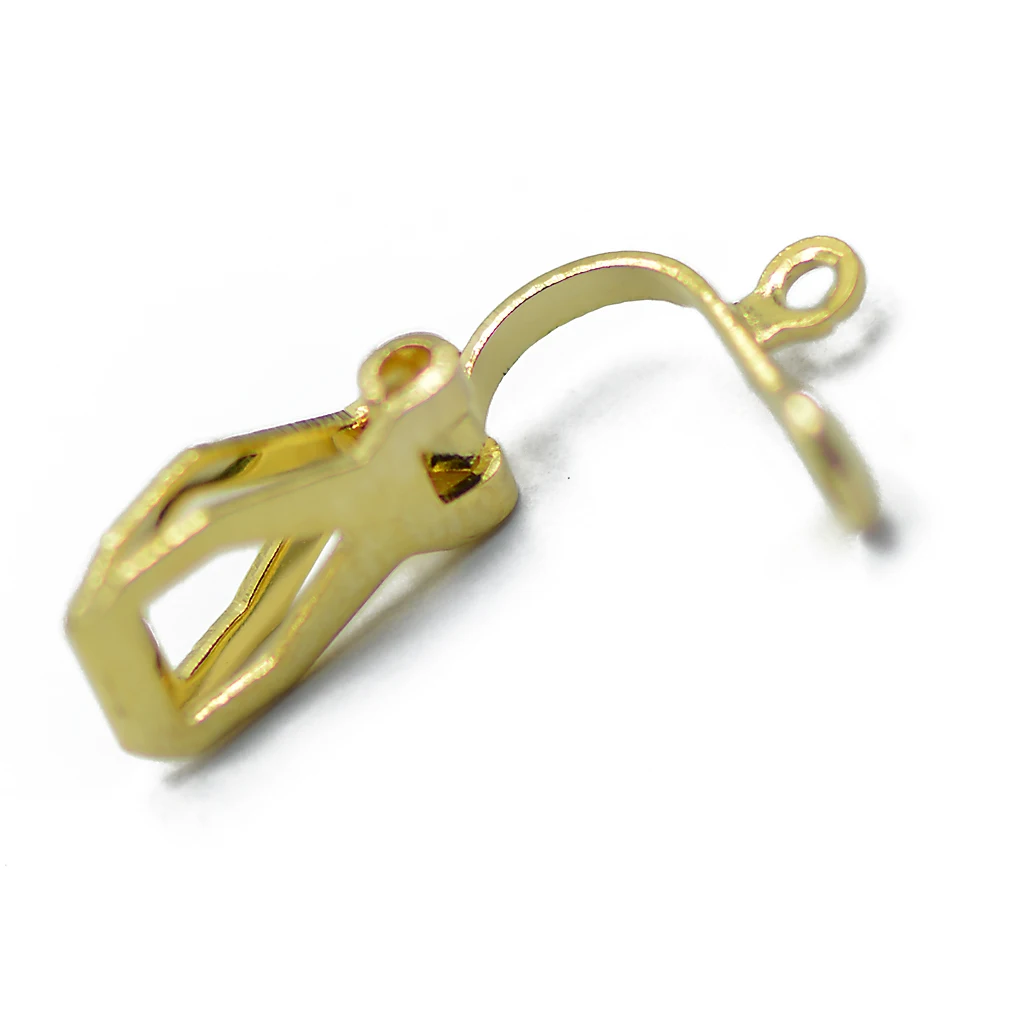12Pcs Fashion Copper Earring Hook Earwire Jewelry Findings Gold
