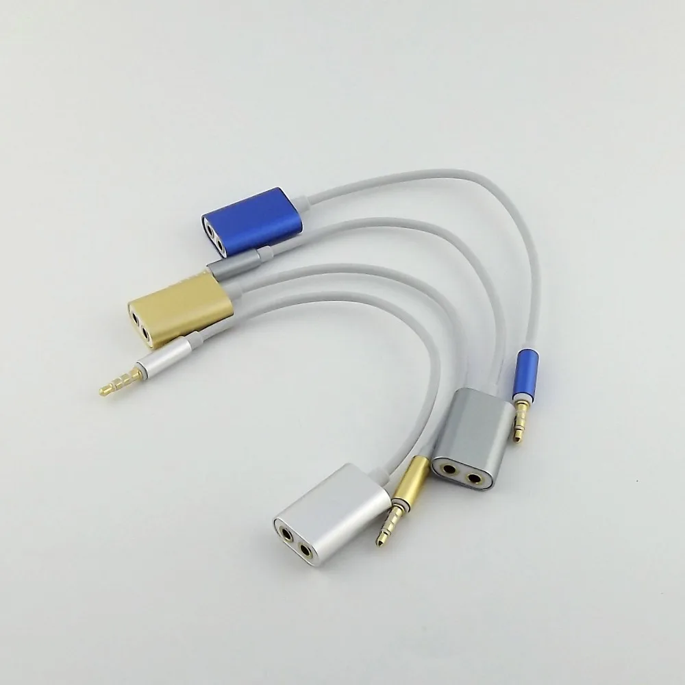10pcs 3 5mm Male Stereo to 2x Female Jack M F Earphone Headphone Audio Splitter Cable 15cm