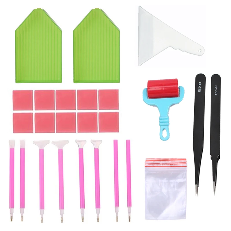 

DIY Diamond Painting Accessories 5D Diamond Painting Tools Set - Mosaic Glue, Pen Kit, Tweezers