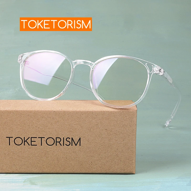Прозрачные очки Toketorism для мужчин и женщин оправа очков при близорукости по