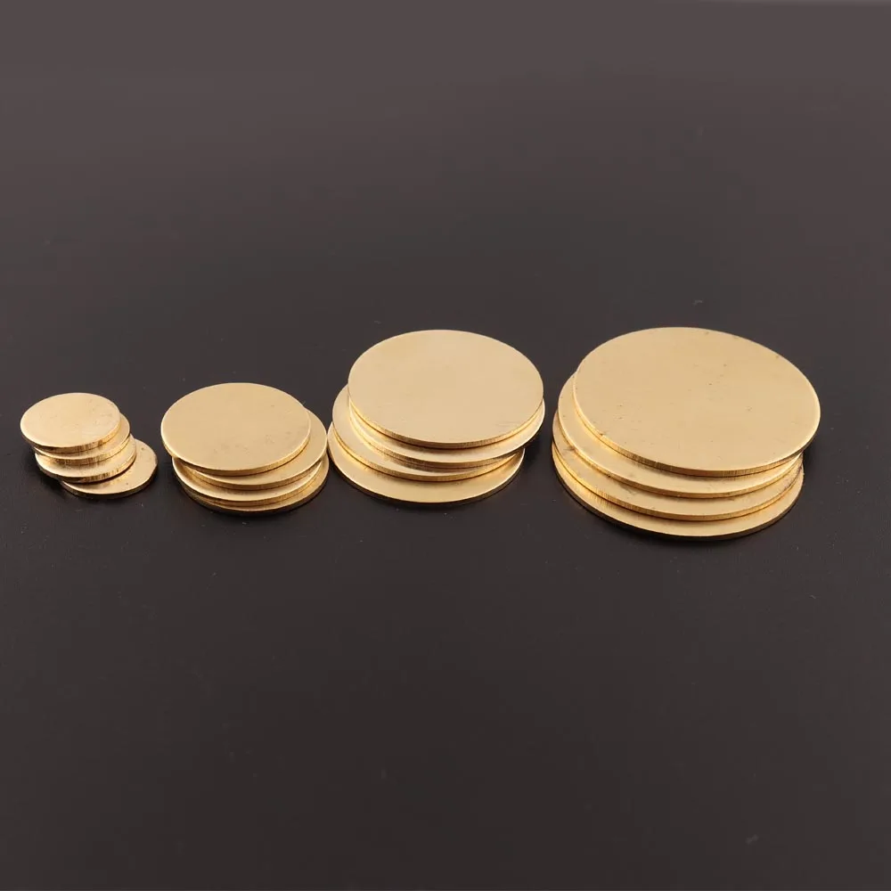 10pcs Copper Round Blank copper stamping brass blanks metal disc enameling blanks 18Ga 1.0mm thick 1/2" 3/4" 1" 1 1/4"