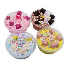 Пончик, хлопок, конфеты, грязь, слизи, игрушки, масло, грязь, слизи, сделай сам, Ручное ремесло, игрушка, аксессуары для снятия стресса, расслабляющая игрушка для детей, подарок