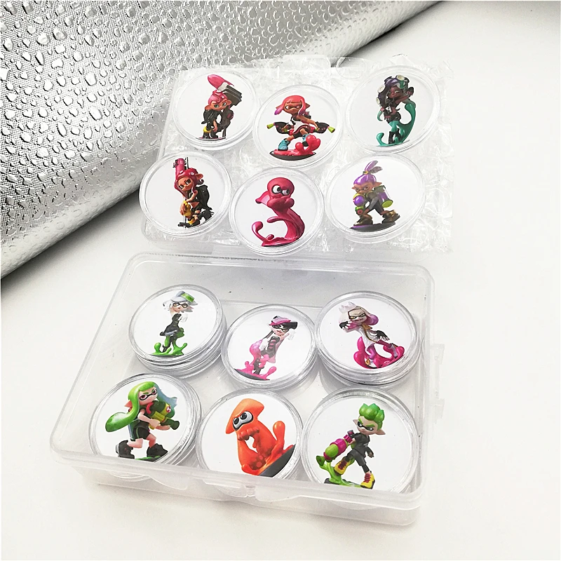 16 шт полный набор Splatoon 2 NFC игровая карта Amiibo коллекция монет NTAG215 наклейка печатная бирка для NS Switch 3DS Быстрая