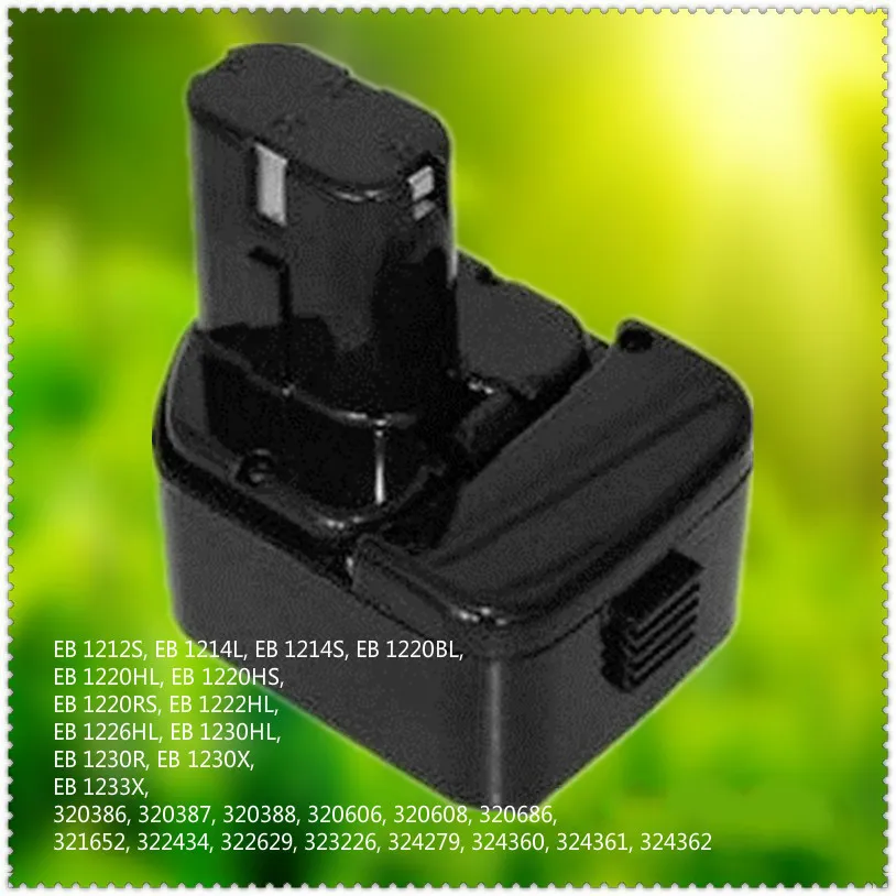 

3500mAh New 12V NI-CD Rechargeable Battery Replacement for HITACHI Power Tool Battery EB1212 EB1214 EB1220 EB1222 EB1226 EB1233