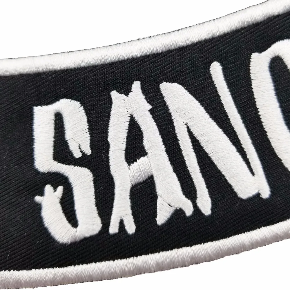 New arrival SIX VALLE DE SANGRE motorcycle patch garment accessory Embroidered Iron On custom back patch2