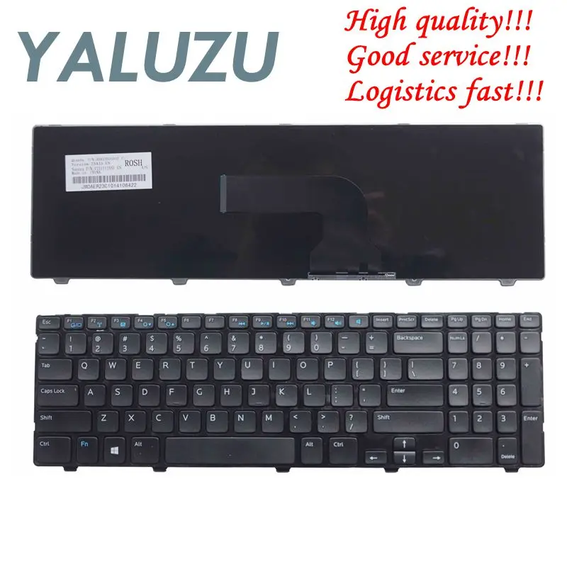  US keyboard for DELL FOR Inspiron 15 3521 15R 5521 black English laptop keyboard with frame