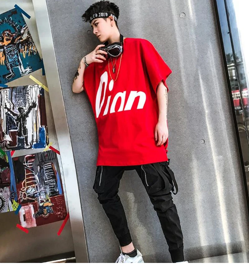 Youtube Lange Tshirt Oversize Man Loose   (10)