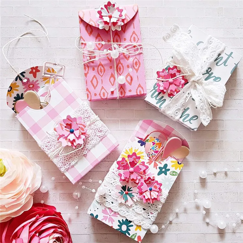 

YaMinSanNiO Box Die Cutting Dies 2019 New Birthday Gift Metal Craft Frame Dies Cut for Scrapbooking Card Making Album Embossing