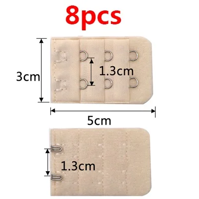 3/8 шт. мягкий бюстгальтер ремешок Застежка заменить нижнее белье Для женщин бюстгальтер расширитель 3 крючка 3 ряда Нижнее белье Intimates Bra аксессуары - Цвет: 13
