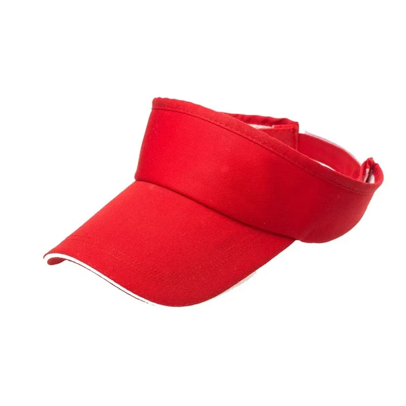 Принимаем один кусок индивидуальный логотип печать вышивка Пустой Топ козырек шляпы для мужчин и женщин летние солнцезащитные кепки s Спортивная Кепка Регулируемая