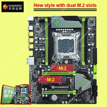 

HUANANZHI X79 LGA2011 Super Gaming Motherboard with Dual M.2 SSD Slot DDR3 Quad Channel RAM Max up to 128G RTL8111H Giga LAN