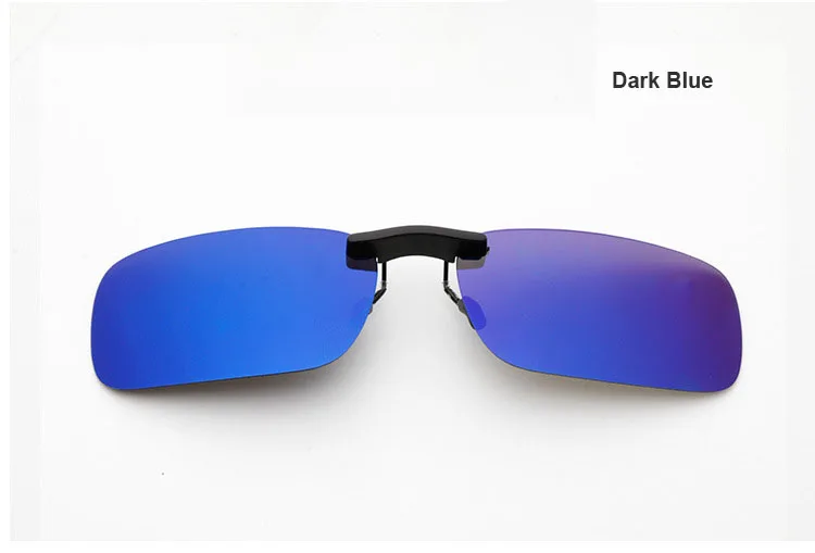 Новинка, стильные поляризованные очки с зажимом для рыбалки, для путешествий, ночного видения, легко складываются, солнцезащитные очки - Цвет: dark blue