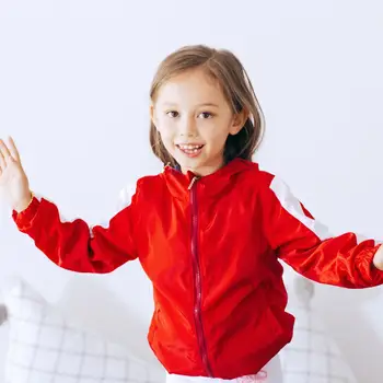 

Children's clothing winter new children's jacket jacket boys girls recreational sports double-sided windbreaker and cap jacket