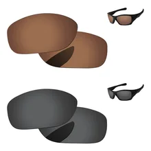 Черный и медь коричневый 2 пары Поляризованные замена оптические стёкла для питбуль солнцезащитные очки женщин рамки UVA и UVB