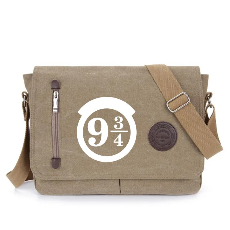 

HP Hogwarts Gryffindor Hufflepuff school Shoulder Bag Mens Messenger Bags School Canvas Crossbody Bag men women Travel Handbag
