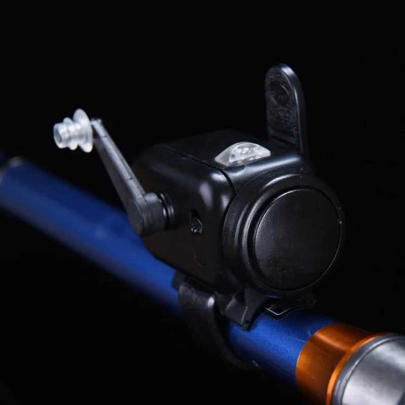 Высокочувствительный сигнал укуса рыбы черный Регулируемый объем Удочка сигнальное устройство наживка Alertor ABS пластик рыба сигнализация