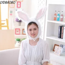 1 шт. 30 см креативные забавные Simualtion кроличьи уши шапка Calp детские милые длинные уши кролик животные мягкие плюшевые куклы детские игрушки подарки для девочек