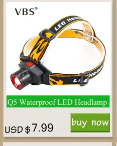 Перезаряжаемые CREE Q5 Linterna Водонепроницаемый свет голову 500lm встроенный Батарея Фара 3 режима Масштабируемые Рыбалка фонари