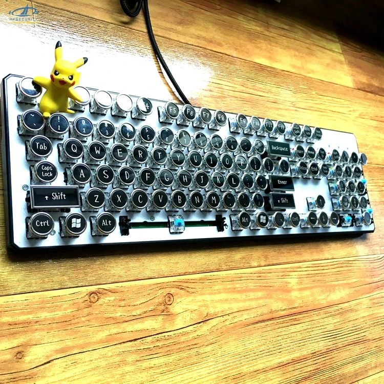 Mechanical Keyboard Blue Switch Steampunk Retro Manual Customized Typewriter Keyboard Mechanical Keyboard Blue Switch Steampunk Retro Manual Customized Typewriter Keyboard