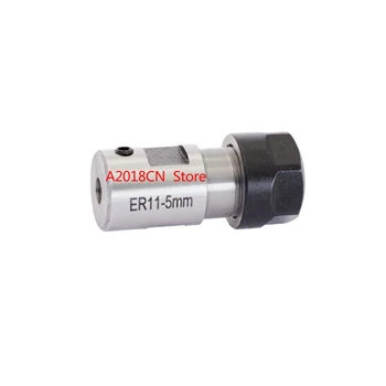 

7pcs High Carbon Steel ER11 Spring Collet 4/5/6/7/8,1/4,1/8mm with 5mm ER11A Extension Rod Motor Shaft Holder