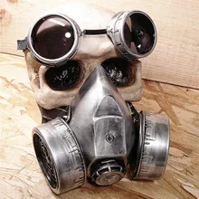 Steam Punk Mask Vintage glasses Steampunk Gas Masks Daft Punk mighty Road Warrior Metal Rivet Respirator Mad Max gothic props