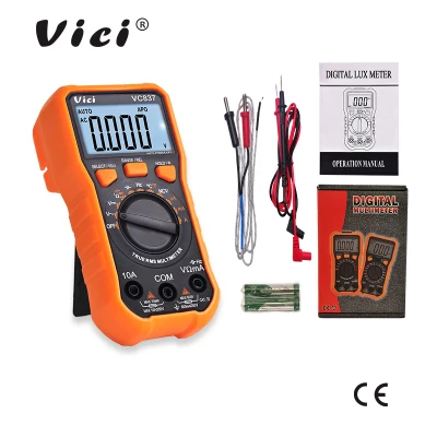 

Digital Multimeter DC/AC Voltage Current Meter Frequency Capacitance Resistance Tester Meter Vici VC837 Multi-functional LCD