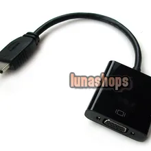 LN001858 ПК DVD HDTV HDMI для VGA Видео Аудио кабель конвертера(чип внутри