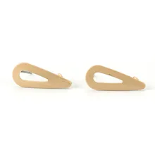 DoreenBeads цинковый сплав на основе ушные серьги гвоздики изделий прямая матовое золото W/петли ювелирных украшений Hand-Made Подвески 21 мм х 9 мм, 10 шт