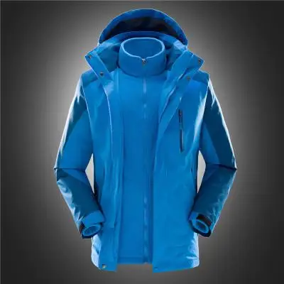 Новое поступление, Модная супер большая толстая с капюшоном теплая зимняя мужская куртка съемное пальто с подкладкой высокого качества, большие размеры M-5XL6XL7XL - Цвет: navy blue