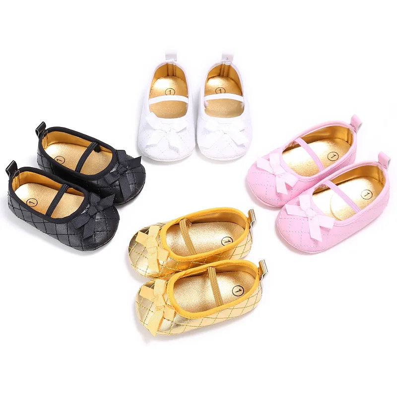 Princess Kids Girls Dress Shoes Newborn to 18M Toddler Infant Baby Girl Soft Bottom Shoes