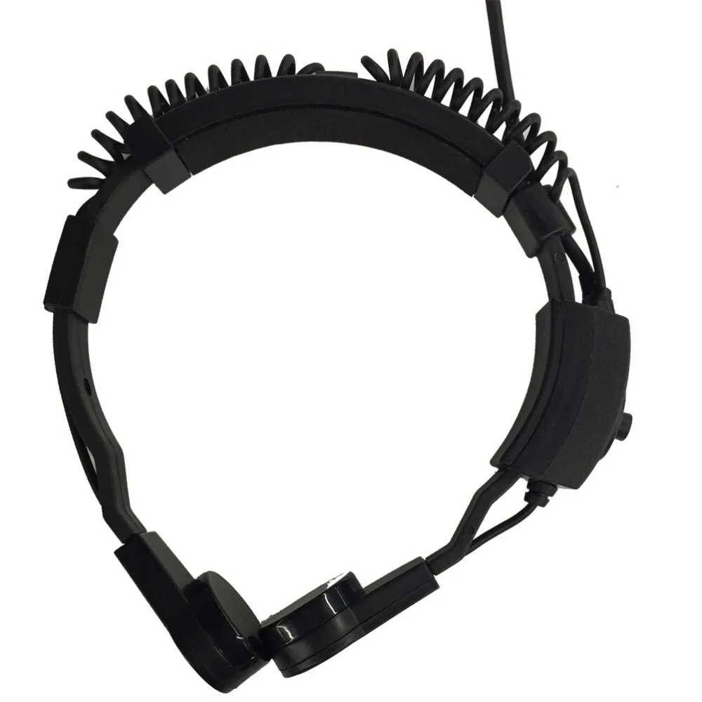 Heavy Duty Military Tactical Air Tube Throat Microphone Mic Headset PTT For ICOM Ham Radio Walkie Talkie IC-A1 IC A2 IC-A3 A4A5 (9)