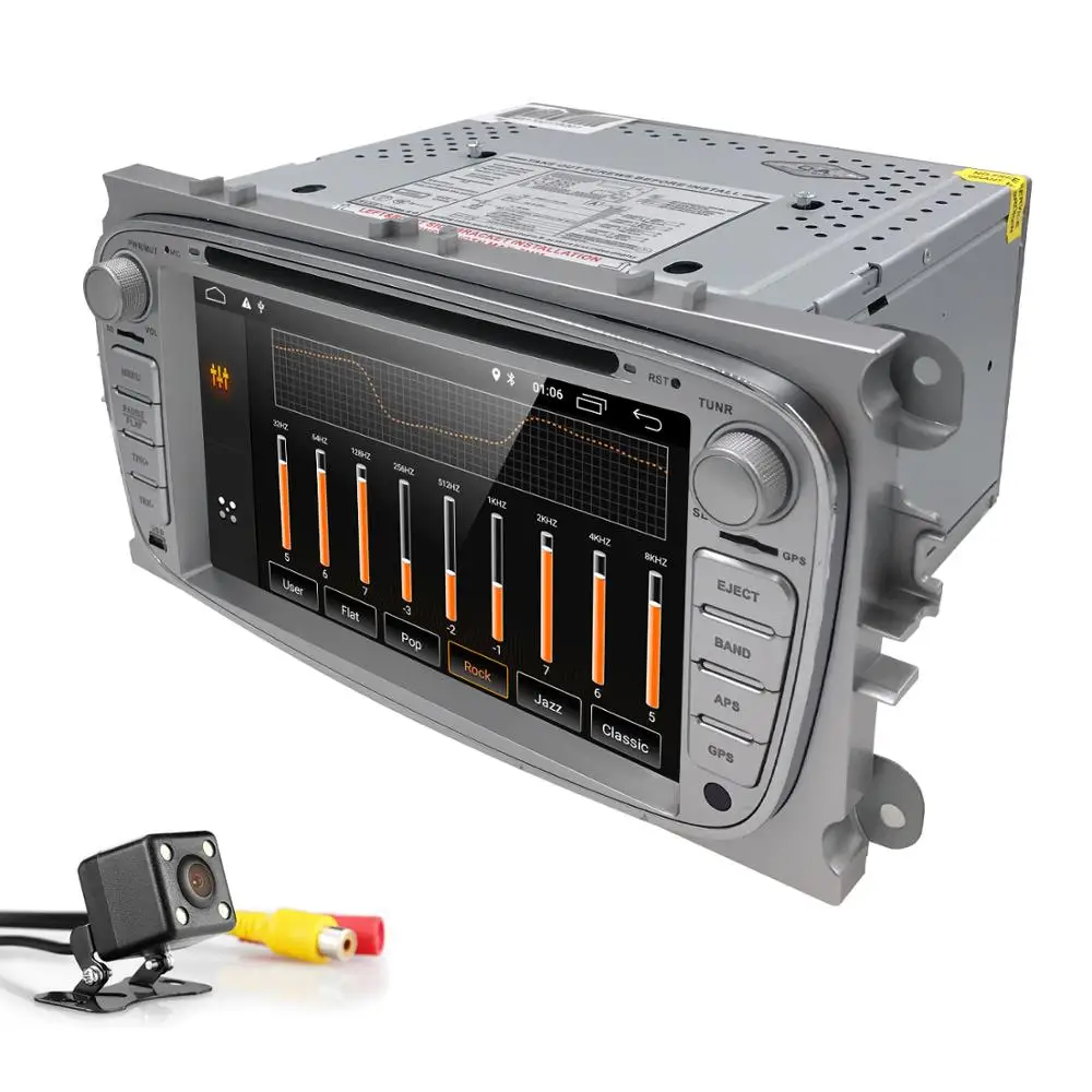 Flash Deal IPS Android 9.0 Car DVD Player 2 Din radio GPS Navi for Ford Focus Mondeo Kuga C-MAX S-MAX Galaxy Audio Stereo Head Unit CAM 1