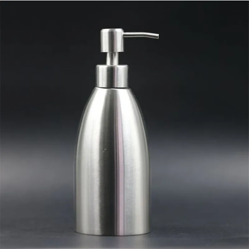 

AUSWIND Modern 304 stainless steel silver brush Soap dispenser Emulsion bottle soap solution hand sanitizer bathroom accessories