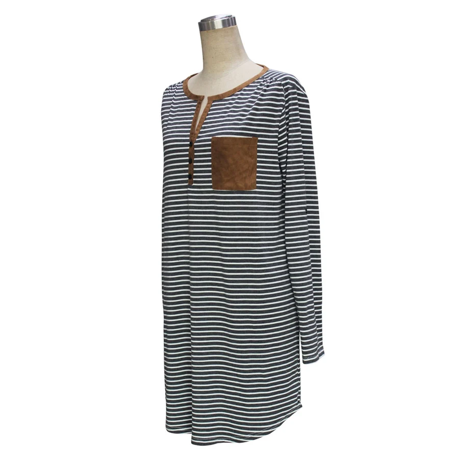Gladiolus Striped Women Summer Dress Long Sleeve Button V-Neck Belt Tunic Irregular Fashion Midi Dress Robe Femme Ete 2018  (13)