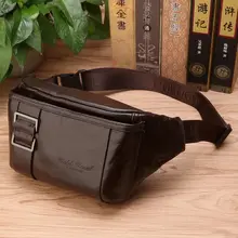 Золотая Коралловая натуральная кожа набедренная сумка на пояс мешочки для телефона дорожная поясная сумка мужская маленькая поясная сумка кожаный чехол