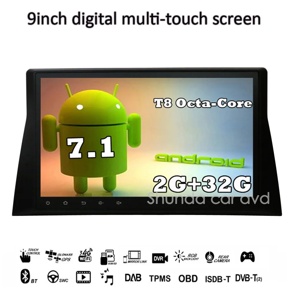 SHUNDA HD Android 7 1 T8 dvd-плеер для Honda соглашения 8 североамериканских версия с 3g 4 г gps WI-FI BT