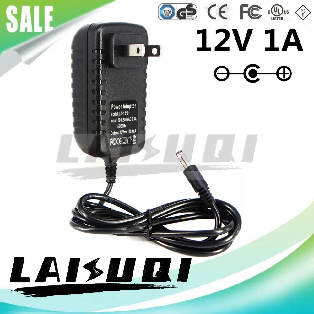 10pcs 12v 1a 1000mA AC DC Adapter Power Supply Switching US Plug 12v1a For led light Router CCTV Camera strip 220v to Hot Sale |