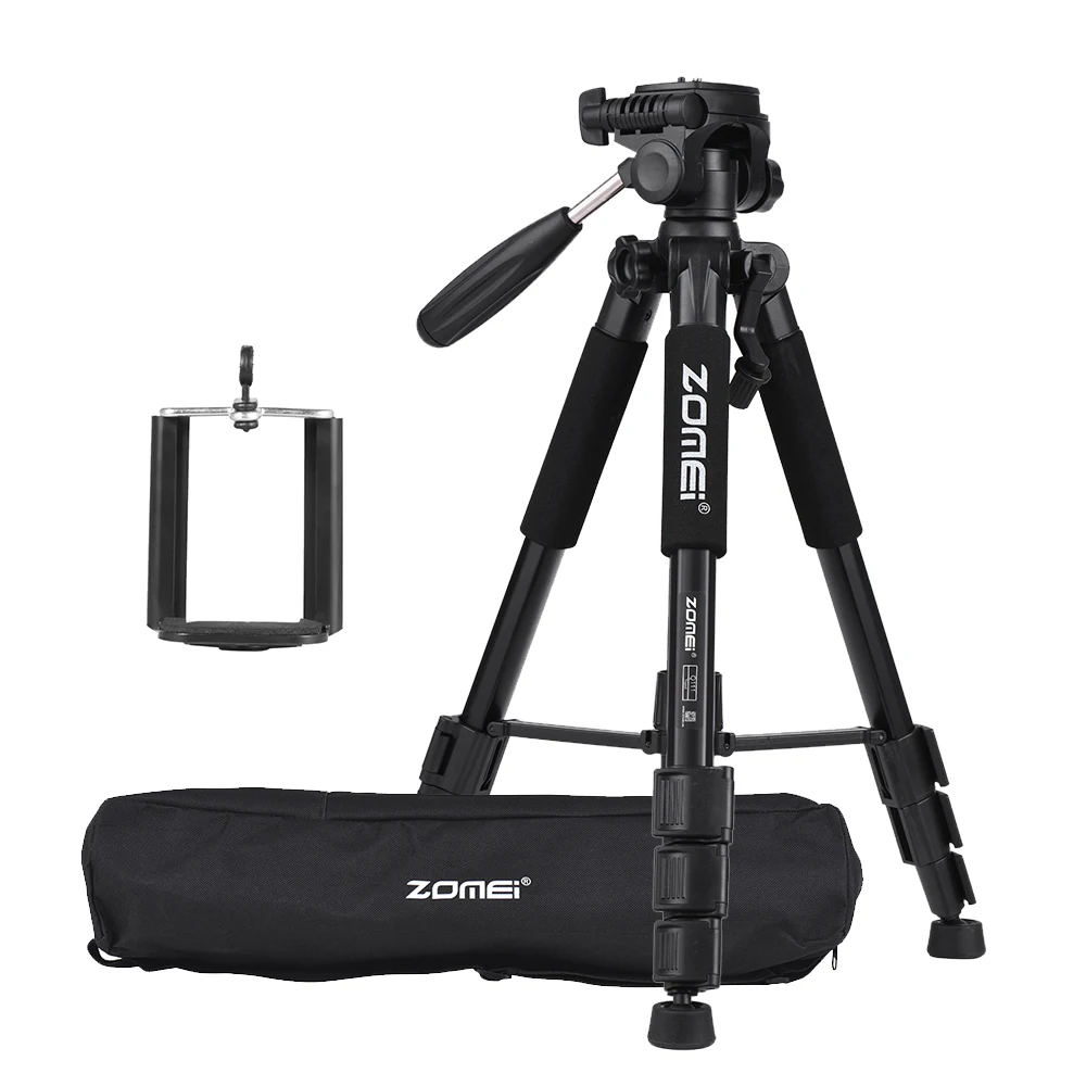 ZOMEI Q111 Portable Camera Tripod with Quick Release Plate/ Phone