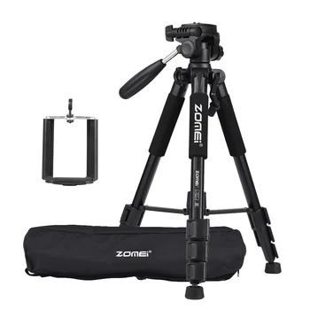

ZOMEI Q111 Portable Camera Tripod with Quick Release Plate/ Phone Holder/ Carry Bag for Canon Nikon Sony DSLR Smartphone