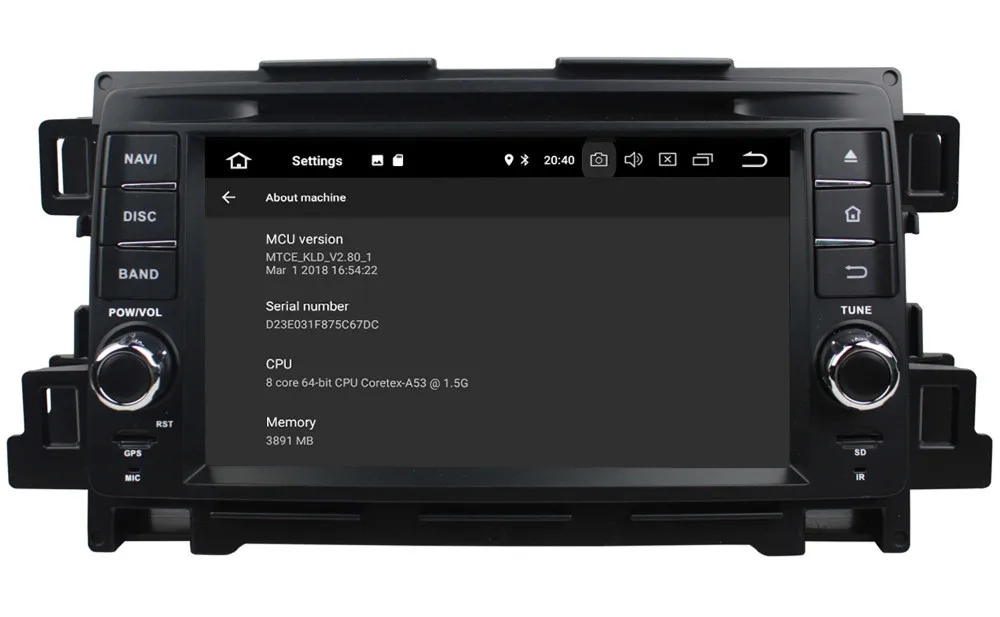 Top 7" Octa Core 4G Android 8.1 4GB RAM 64GB ROM RDS Car DVD Multimedia Player Radio Head Unit GPS Glonass For Mazda CX-5 2011 2012 5
