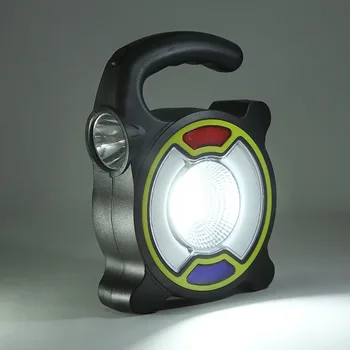 

LED Portable Lantern Work Flashlight 3-Mode Emergency Spotlight Lamp For Outdoor Camping Hiking Tent Rechargeable Light