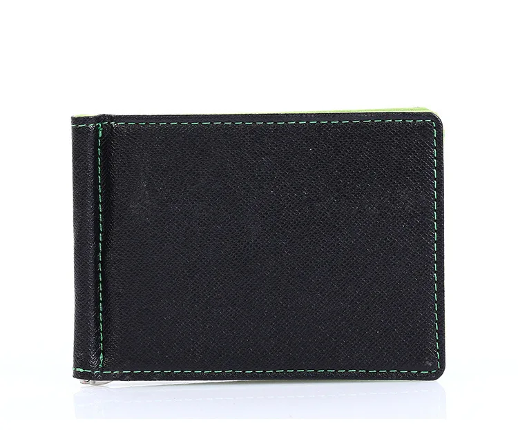 Men Bifold Business Leather Wallet luxury brand famous ID Credit Card visiting cards wallet magic Money Clips