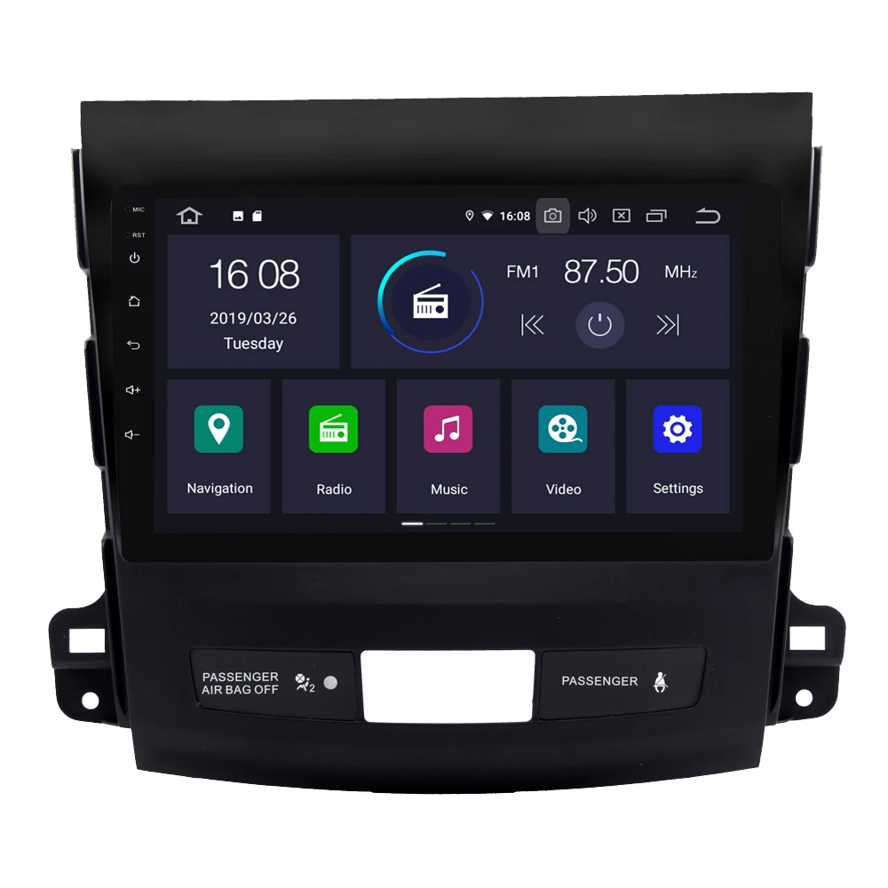 For Mitsubishi Outlander 2007 2011 Android 9.0 Auto Car Radio Stereo