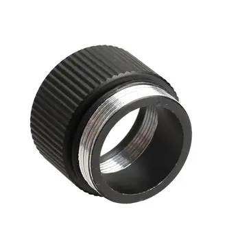 

2.7cm x 2cm Black Extension Ring Tube Joint Adapter for Bright Flashlight 18650 Lithium Battery Battery Lamp Holder Converter